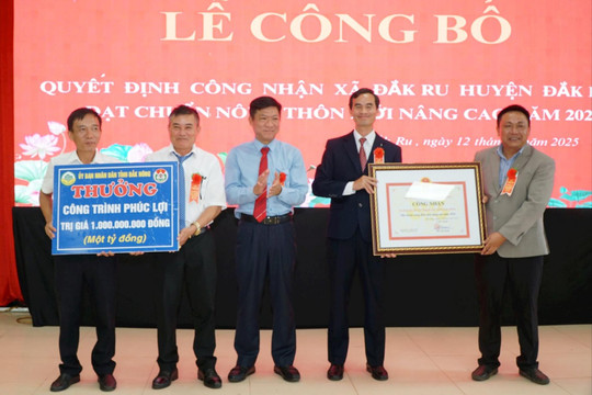 Thêm xã ở Đắk Nông cán đích nông thôn mới nâng cao