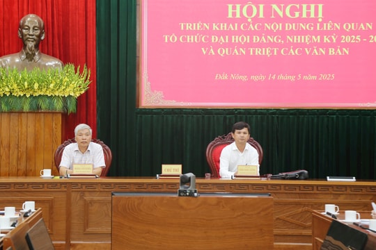 Đảng ủy UBND tỉnh Đắk Nông triển khai nội dung đại hội Đảng