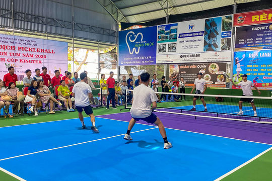 Kon Tum: Khai mạc giải Pickleball tỉnh năm 2025