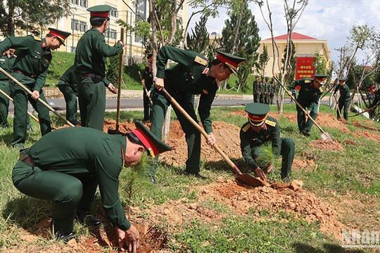 Học viện Lục quân phát động “Tết trồng cây đời đời nhớ ơn Bác Hồ”