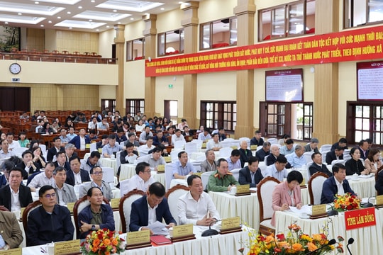 Trên 11.300 đại biểu tỉnh Lâm Đồng tham dự Hội nghị toàn quốc quán triệt, triển khai thực hiện Nghị quyết số 66 và Nghị quyết số 68 của Bộ Chính trị