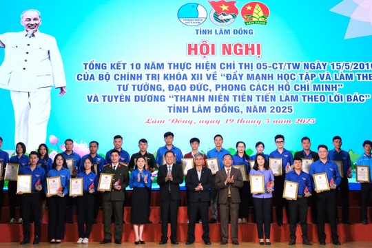 Tỉnh Đoàn Lâm Đồng tuyên dương Thanh niên tiên tiến làm theo lời Bác năm 2025