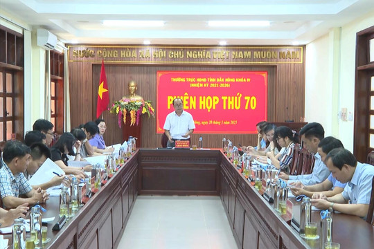 Thường trực HĐND tỉnh Đắk Nông họp Phiên thứ 70