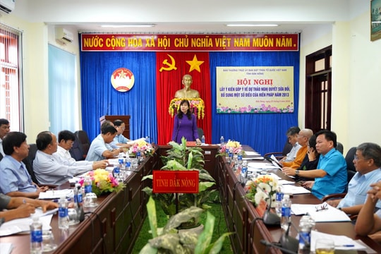 Đắk Nông lấy ý kiến góp ý sửa đổi Hiến pháp năm 2013