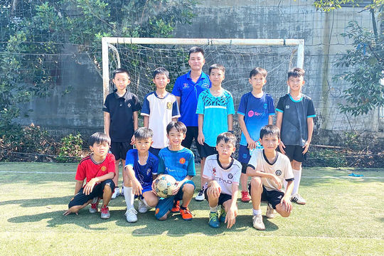 10 cầu thủ U11 huyện Cư Jút tham gia tranh Cúp Báo Đắk Nông năm 2025