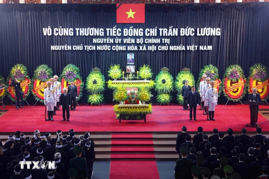 Cử hành trọng thể Lễ truy điệu nguyên Chủ tịch nước Trần Đức Lương