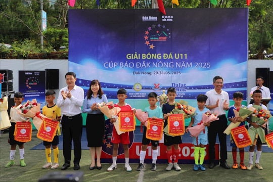 Hơn 110 cầu thủ tranh tài Giải Bóng đá U11 – Cúp Báo Đắk Nông năm 2025