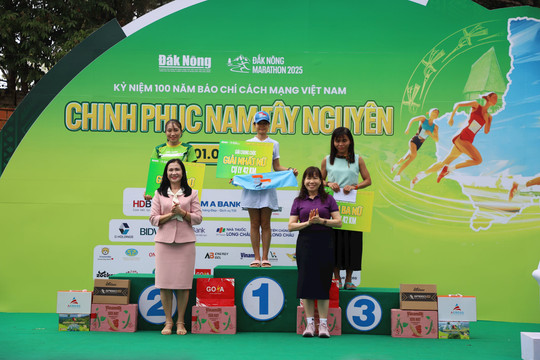 Bế mạc Giải Đắk Nông Marathon 2025 - Chinh phục Nam Tây Nguyên