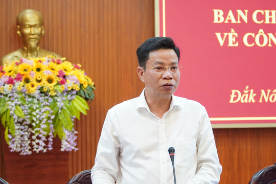 Đồng chí Lưu Văn Trung, Phó Bí thư Thường trực Tỉnh ủy Đắk Nông nhận thêm nhiệm vụ mới