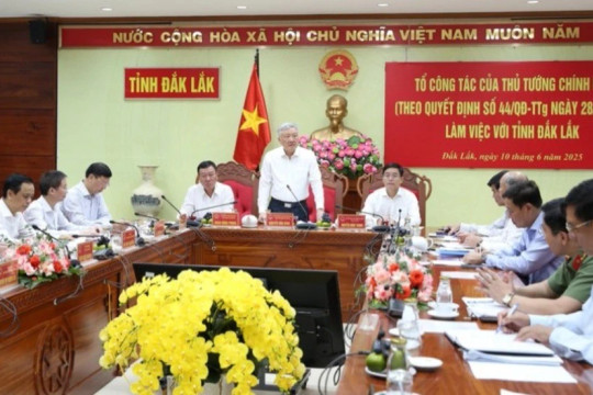 Phó Thủ tướng Thường trực Nguyễn Hòa Bình làm việc với tỉnh Đắk Lắk về các vụ việc khiếu nại, tố cáo phức tạp, kéo dài