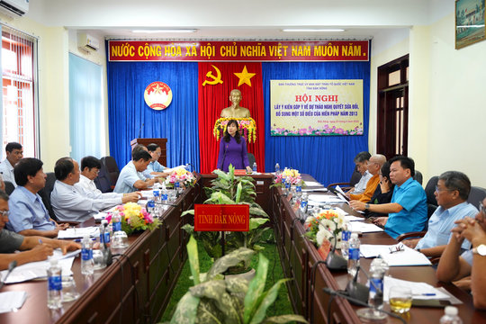 Đắk Nông sắp xếp tinh gọn mặt trận Tổ quốc và các hội, đoàn thể