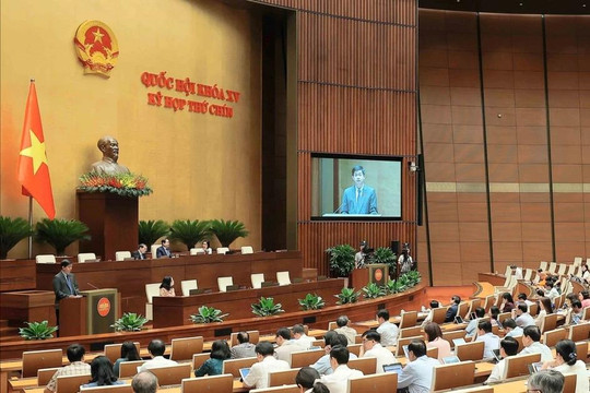 Quốc hội sẽ biểu quyết việc sắp xếp đơn vị hành chính cấp tỉnh vào ngày 12/6