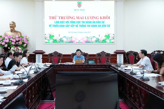 Thông tin mới nhất về Đề án tiếp tục sắp xếp tinh gọn bộ máy hệ thống thi hành án dân sự (Kết luận 162-KL/TW)