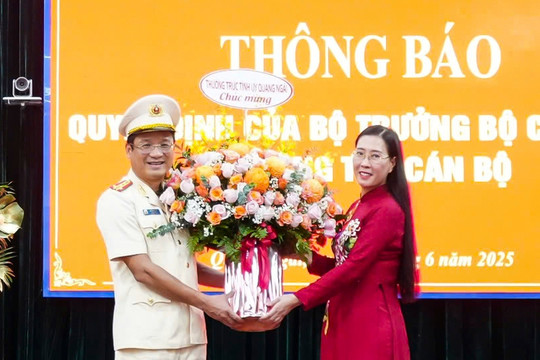 Đại tá Hồ Song Ân làm Giám đốc Công an tỉnh Quảng Ngãi