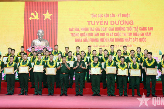 Tổng cục Hậu cần - Kỹ thuật tuyên dương các tập thể, cá nhân có thành tích xuất sắc trong tham gia Giải thưởng Tuổi trẻ sáng tạo trong Quân đội