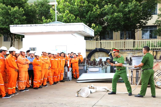 PC Đắk Nông nâng cao năng lực phòng cháy, chữa cháy
