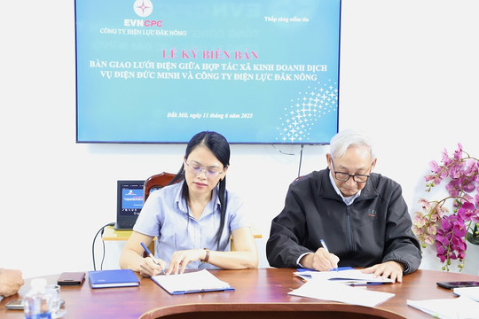 PC Đắk Nông tiếp nhận lưới điện hạ áp nông thôn