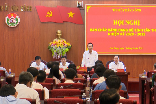 Hội nghị Ban Chấp hành Đảng bộ tỉnh Đắk Nông lần thứ 20