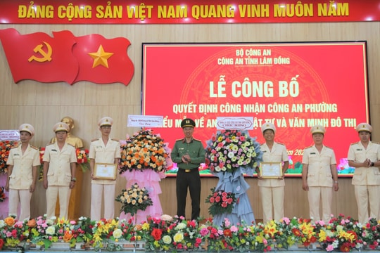 Bảo Lộc: Công an phường Lộc Tiến và Lộc Sơn đạt danh hiệu kiểu mẫu về an ninh, trật tự và văn minh đô thị