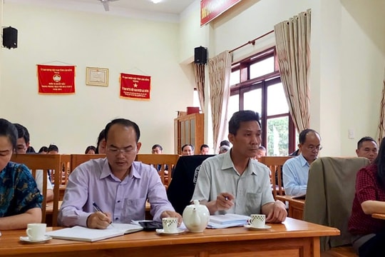 Lạc Dương: Lấy ý kiến góp ý vào dự thảo Văn kiện Đại hội Đảng bộ cấp xã nhiệm kỳ 2025 - 2030