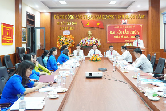 Đại hội Chi bộ Ban Tổ chức Tỉnh ủy Đắk Nông lần thứ V, nhiệm kỳ 2025 – 2030