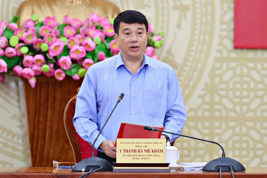 Bí thư Tỉnh ủy Lâm Đồng Y Thanh Hà Niê Kđăm: Quyết tâm cao trong hiện thực hóa chủ trương lớn về sắp xếp đơn vị hành chính