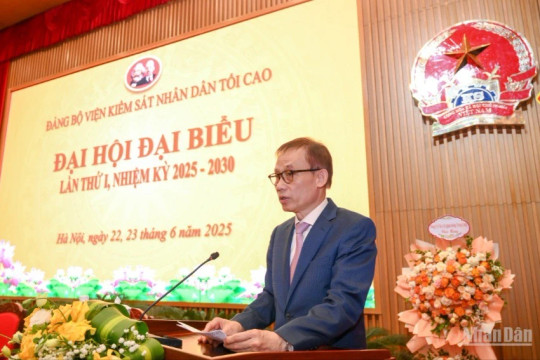 Đại hội đại biểu Đảng bộ Viện Kiểm sát nhân dân tối cao lần thứ I, nhiệm kỳ 2025-2030