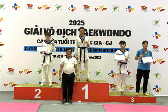 Đắk Nông giành Huy chương vàng Giải vô địch Taekwondo các lứa tuổi trẻ quốc gia - CJ 2025