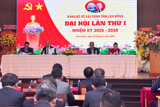 Đại hội Đảng bộ Sở Xây dựng Lâm Đồng lần thứ I thành công tốt đẹp, định hướng phát triển cho giai đoạn mới