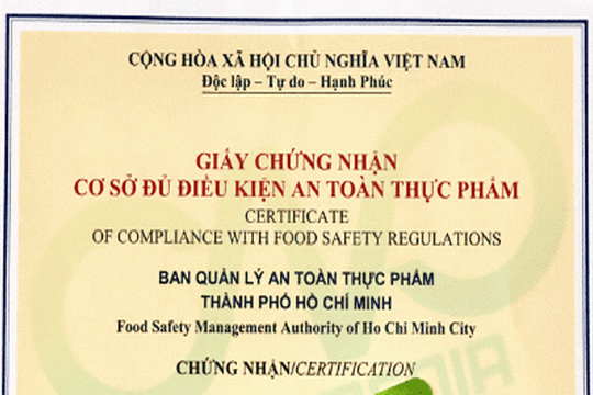 Hồ sơ yêu cầu cấp Giấy chứng nhận cơ sở đủ điều kiện an toàn thực phẩm với cơ sở sản xuất nông, lâm, thủy sản từ 01/7/2025