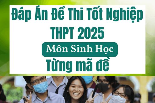 Đáp án mã đề 0448 môn Sinh học tốt nghiệp THPT 2025