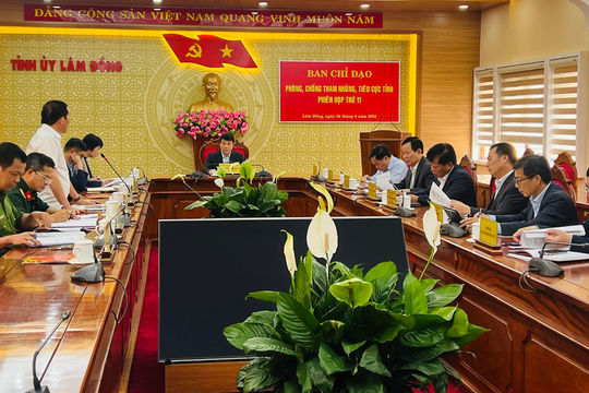 Phiên họp thứ 11 của Ban Chỉ đạo phòng, chống tham nhũng, lãng phí, tiêu cực tỉnh
