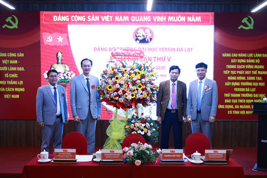 Đại hội Đảng bộ Trường Đại học Yersin Đà Lạt lần thứ V, nhiệm kỳ 2025 – 2030