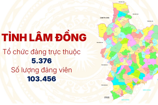 Ban Chấp hành Đảng bộ 124 xã, phường, đặc khu tỉnh Lâm Đồng