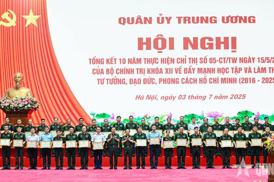 Đại tướng Phan Văn Giang chủ trì Hội nghị tổng kết 10 năm thực hiện Chỉ thị số 05-CT/TW của Bộ Chính trị