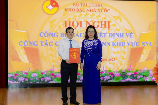 Kho bạc Nhà nước Khu vực XVI công bố Quyết định thành lập và bổ nhiệm các chức danh lãnh đạo