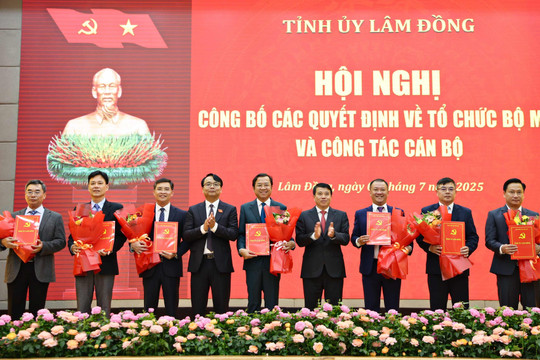 Nhân sự lãnh đạo của các cơ quan tham mưu, giúp việc trực thuộc Tỉnh ủy Lâm Đồng