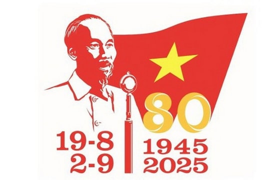 Mẫu logo chính thức cho các hoạt động kỷ niệm 80 năm Cách mạng Tháng Tám và Quốc khánh 2-9