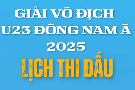 Lịch thi đấu Giải vô địch U23 Đông Nam Á 2025
