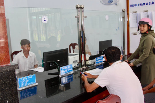 Trung tâm Phục vụ Hành chính công xã Hàm Thuận Nam: Bước chuyển đầu tiên từ nền móng mới