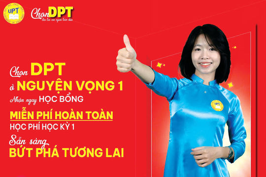 Ưu tiên nguyện vọng 1 - mã trường DPT