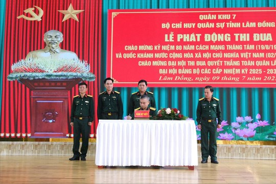 Bộ Chỉ huy Quân sự tỉnh phát động đợt thi đua cao điểm