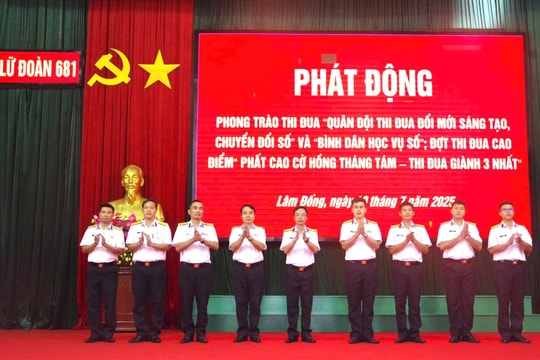 Lữ đoàn 681 phát động thi đua đổi mới, thi đua giành 3 nhất