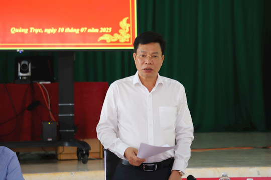 Phó Bí thư Tỉnh ủy Lưu Văn Trung làm việc tại xã Quảng Trực tỉnh Lâm Đồng