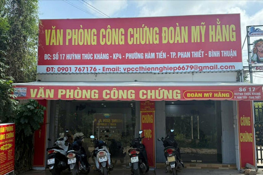 Văn phòng Công chứng Đoàn Mỹ Hằng hoàn tất thủ tục đổi tên mới