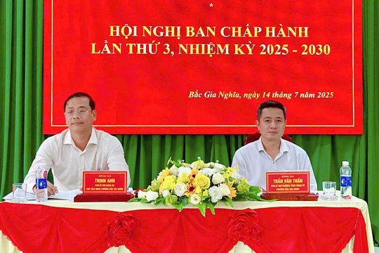 Đảng ủy phường Bắc Gia Nghĩa cho ý kiến về chủ trương đổi tên cấp thôn