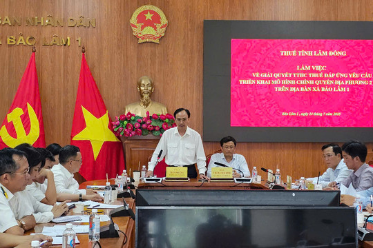 Ngành Thuế Lâm Đồng giải quyết khó khăn, đáp ứng mô hình chính quyền địa phương 2 cấp