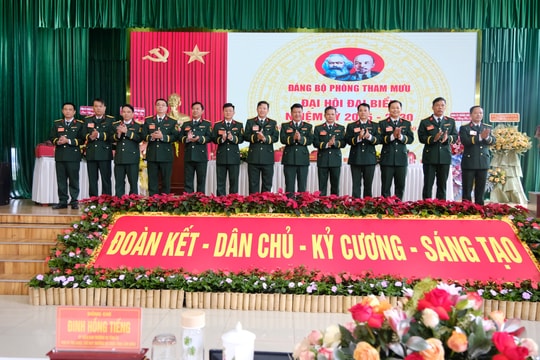 Đại hội Đảng bộ Phòng Tham mưu, nhiệm kỳ 2025 - 2030