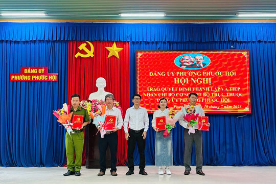 Đảng ủy phường Phước Hội thành lập, tiếp nhận 48 Chi bộ