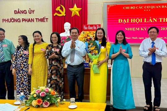 Phường Phan Thiết: Đại hội Chi bộ các Cơ quan Đảng lần thứ I